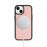 Bouletta iPhone 14 Uitneembare lederen RFID BookCase (Magsafe compatibel) - Nude Pink