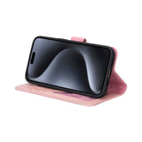 Bouletta iPhone 15 Pro Max Uitneembare lederen RFID BookCase (Magsafe compatibel) - Nude Pink