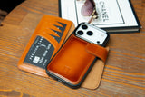 iPhone 17 Pro Max Uitneembare Leren Wallet Case - RFID, MagSafe & Kaarthouder