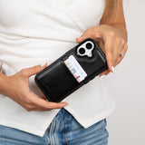 iPhone 17 leren Flex Cover Hoesje met Kaarthouder - Ultra Slim & Luxe