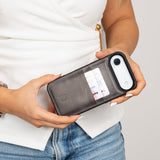 iPhone 17 Air leren Flex Cover Hoesje met Kaarthouder - Ultra Slim & Luxe