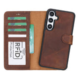 Samsung Galaxy S25 Uitneembare BookCase leren hoesje