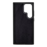 Bouletta Samsung Galaxy S23 Ultra Uitneembare lederen RFID BookCase (Magsafe compatibel) - Rustic Black