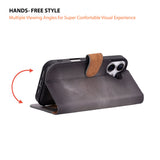 iPhone 17 Afneembare Leren Wallet Case - RFID, MagSafe & Kaarthouder