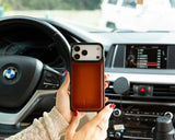 iPhone 17 Pro Max leren Flex Cover Hoesje met Kaarthouder - Ultra Slim & Luxe