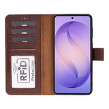 Samsung Galaxy S26 Hoesje Leer – Uitneembare Portemonnee met Pasjeshouder & Draadloos Opladen