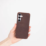 Samsung Galaxy S25 leren BackCover Hoesje Ultra Dun & Magnetisch