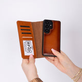 2-in-1 Luxe Lederen Hoesje Samsung Galaxy S26 Ultra