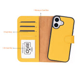 iPhone 17 Afneembare Leren Wallet Case - RFID, MagSafe & Kaarthouder