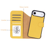 iPhone 17 Air Leren Uitneembare Wallet Case - RFID, MagSafe & Kaarthouder