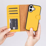 iPhone 17 Afneembare Leren Wallet Case - RFID, MagSafe & Kaarthouder