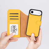 iPhone 17 Air Leren Uitneembare Wallet Case - RFID, MagSafe & Kaarthouder