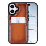 iPhone 17 leren Flex Cover Hoesje met Kaarthouder - Ultra Slim & Luxe