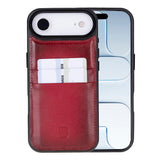 iPhone 17 Air leren Flex Cover Hoesje met Kaarthouder - Ultra Slim & Luxe