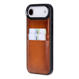 iPhone 17 Air leren Flex Cover Hoesje met Kaarthouder - Ultra Slim & Luxe