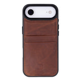 iPhone 17 Air leren Flex Cover Hoesje met Kaarthouder - Ultra Slim & Luxe
