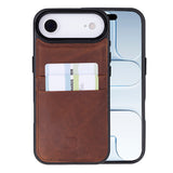 iPhone 17 Air leren Flex Cover Hoesje met Kaarthouder - Ultra Slim & Luxe