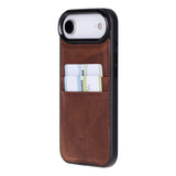 iPhone 17 Air leren Flex Cover Hoesje met Kaarthouder - Ultra Slim & Luxe