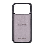 iPhone 17 Pro Max leren Flex Cover Hoesje met Kaarthouder - Ultra Slim & Luxe