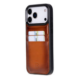 iPhone 17 Pro Max leren Flex Cover Hoesje met Kaarthouder - Ultra Slim & Luxe