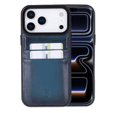 iPhone 17 Pro Max leren Flex Cover Hoesje met Kaarthouder - Ultra Slim & Luxe