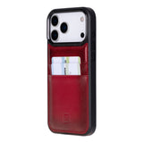 iPhone 17 Pro Max leren Flex Cover Hoesje met Kaarthouder - Ultra Slim & Luxe