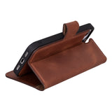 Bouletta iPhone 16e Uitneembare BookCase - Antic Coffee