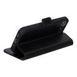 iPhone 17 Pro leren Solid Bookcase - Rustic Black