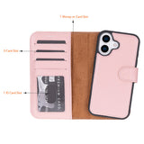iPhone 17 Afneembare Leren Wallet Case - RFID, MagSafe & Kaarthouder