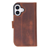 iPhone 17 Afneembare Leren Wallet Case - RFID, MagSafe & Kaarthouder