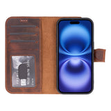 iPhone 17 Afneembare Leren Wallet Case - RFID, MagSafe & Kaarthouder