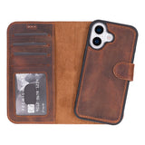 iPhone 17 Afneembare Leren Wallet Case - RFID, MagSafe & Kaarthouder