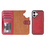 iPhone 17 Afneembare Leren Wallet Case - RFID, MagSafe & Kaarthouder