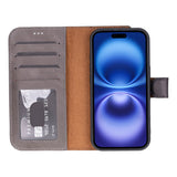 iPhone 17 Afneembare Leren Wallet Case - RFID, MagSafe & Kaarthouder