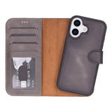 iPhone 17 Afneembare Leren Wallet Case - RFID, MagSafe & Kaarthouder