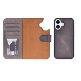 iPhone 17 Afneembare Leren Wallet Case - RFID, MagSafe & Kaarthouder
