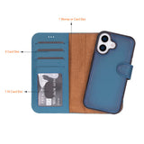 iPhone 17 Afneembare Leren Wallet Case - RFID, MagSafe & Kaarthouder