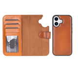 iPhone 17 Afneembare Leren Wallet Case - RFID, MagSafe & Kaarthouder