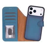 iPhone 17 Pro Uitneembare leren Wallet Case - RFID, MagSafe & Kaarthouder