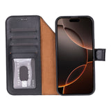 iPhone 17 Pro Max uitneembare Leren Wallet Case - RFID, MagSafe & Kaarthouder