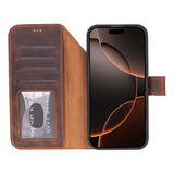 iPhone 17 Pro Max uitneembare Leren Wallet Case - RFID, MagSafe & Kaarthouder