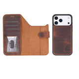 iPhone 17 Pro Max uitneembare Leren Wallet Case - RFID, MagSafe & Kaarthouder