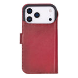 iPhone 17 Pro Uitneembare leren Wallet Case - RFID, MagSafe & Kaarthouder
