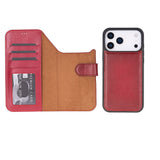 iPhone 17 Pro Uitneembare leren Wallet Case - RFID, MagSafe & Kaarthouder