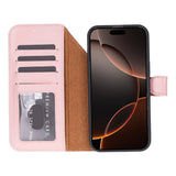 iPhone 17 Pro Uitneembare leren Wallet Case - RFID, MagSafe & Kaarthouder