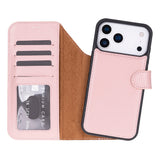 iPhone 17 Pro Max uitneembare Leren Wallet Case - RFID, MagSafe & Kaarthouder