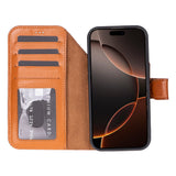 iPhone 17 Pro Uitneembare leren Wallet Case - RFID, MagSafe & Kaarthouder