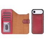 iPhone 17 Air Leren Uitneembare Wallet Case - RFID, MagSafe & Kaarthouder
