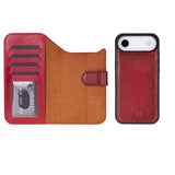 iPhone 17 Air Afneembare Leren Wallet Case - RFID, MagSafe & Kaarthouder
