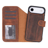 iPhone 17 Air Leren Uitneembare Wallet Case - RFID, MagSafe & Kaarthouder